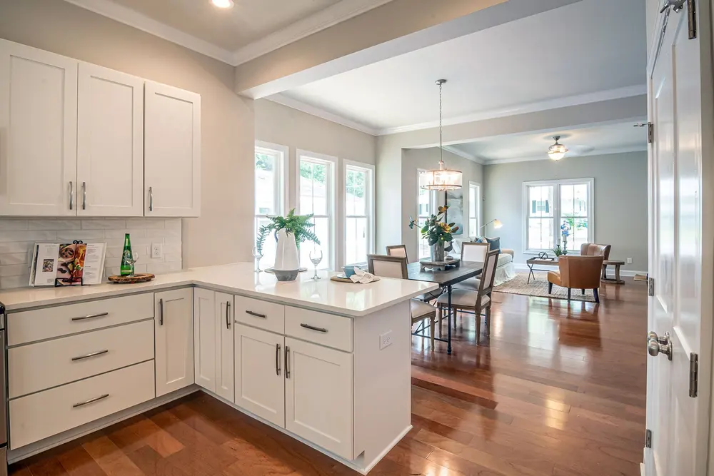 Kitchen — bright open concept living room